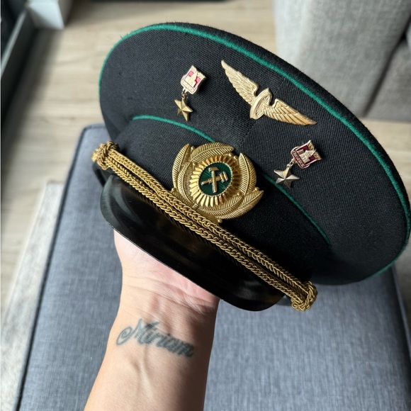 Russian Army uniform cap of a railroad officer.
